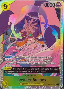 Jewelry Bonney OP13-108 SR One Piece TCG |Egghead | Vegapunk Deck Staple - Image 1