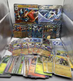 Pokemon TCG Mega Evolution All Holo Reverse EX Promo Jumbo Figure Lot 100 Cards - Image 1
