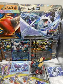 Pokemon TCG Mega Evolution All Holo Reverse EX Promo Jumbo Figure Lot 100 Cards - Image 2