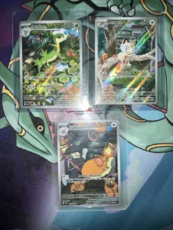 Pokemon Card Lot (3) Meowth 106/094 Servine 088/086 TR Raticate 202/182 - Image 1