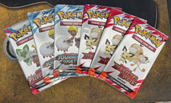Pokemon Lot of 6x Scarlet & Violet era 3 Card Fun Packs - 3 different sets - Image 1