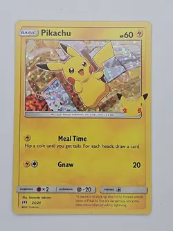 Pikachu - 25/25 - Confetti Holo - McDonald's Promos 2021 - Pokemon Card - NM - Image 1