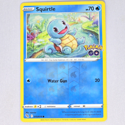 Squirtle 015/078 Pokemon GO Reverse Holo Common Pokemon Card TCG English LP - Image 1