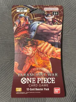 One Piece OP-02 Paramount War English Sleeved Booster Pack Card Game Sealed - Image 1