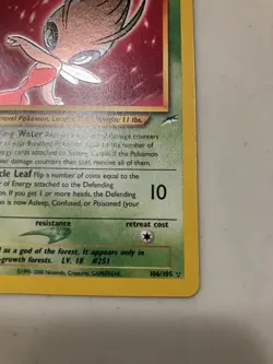 Shining Celebi - 106/105 - Pokemon Neo Destiny Unlimited Holo Rare Card WOTC NM - Image 5
