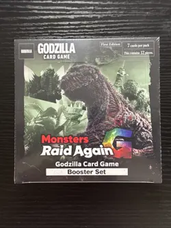 Godzilla Card Game *Monsters Raid Again Booster Box Sealed (12 Packs)* BP02 - Image 1