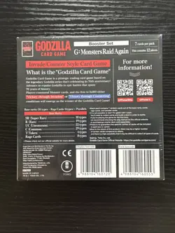Godzilla Card Game *Monsters Raid Again Booster Box Sealed (12 Packs)* BP02 - Image 2