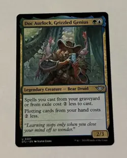 MTG Doc Aurlock, Grizzled Genius - Outlaws Of Thunder Junction LP - Image 1