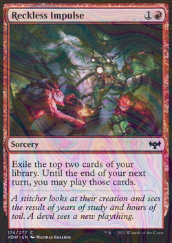 Foil Reckless Impulse - vow - 174 | MTG Card - Image 3