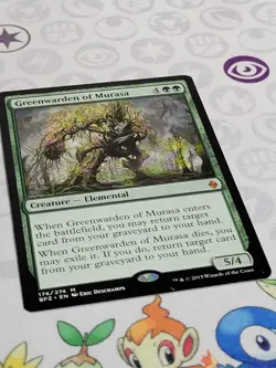 C3702 MAGIC MTG ALARA BATTLE FOR ZENDIKAR GREENWARDEN OF MURASA NM MYTHIC - Image 2