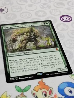 C3702 MAGIC MTG ALARA BATTLE FOR ZENDIKAR GREENWARDEN OF MURASA NM MYTHIC - Image 3