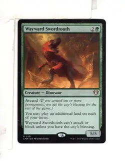 MTG SkeenAB Wayward Swordtooth from CMM. NM. - Image 1