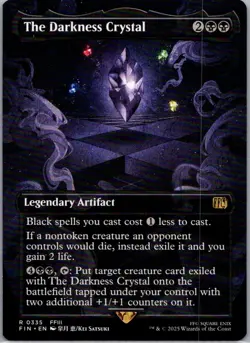 The Darkness Crystal (Borderless) 335 Rare FINAL FANTASY Magic: The Gathering NM - Image 1