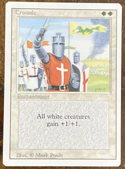 Magic: The Gathering (MTG) - Crusade, Revised Edition, NM Or Better - Rare! - Image 1