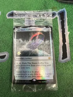 MTG SEALED The Stasis Coffin 245/287 The Brothers' War Prerelease Promo Foil!! - Image 1