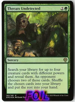 Threats Undetected FOIL 185 Rare Dominaria United NM MTG - Image 1