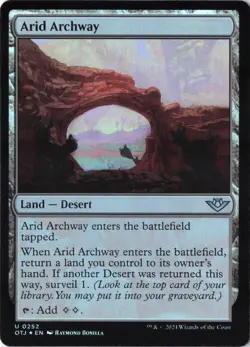 Arid Archway U Outlaws of Thunder Junction 252 NM Foil - Image 1