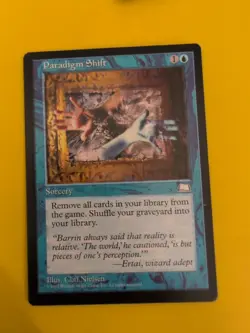 Paradigm Shift. Sorcery Old Vintage. Weatherlight Magic the Gathering Card. - Image 1