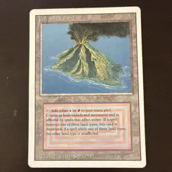 MTG: Volcanic Island - Revised - English - Moderately Played - Reserved List -MP - Image 1
