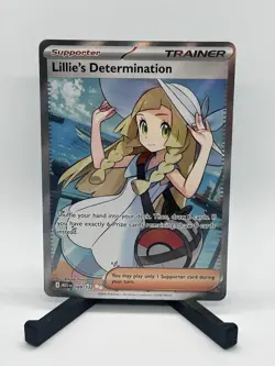 Lillie's Determination Pokemon TCG 169/132 Mega Evolutions Full Art Holo - Image 1