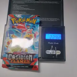 Heavy 22.92g Pokemon Tcg obsidian flames Booster Pack Factory Sealed New - Image 1