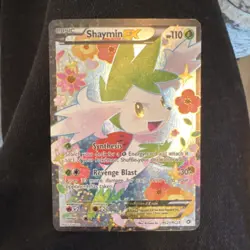 Pokemon Shaymin EX 106/108 Ultra Rare Full Art Holo Roaring Skies English TCG - Image 1