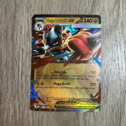 Pokemon TCG Card Mega Lucario ex MEP012 Mega Evolution Black Star Promo NM - Image 1