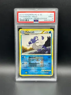 Pokemon PSA 9 MINT Poliwrath 21/95 Regional Championships Promo Holo 2010 S#4534 - Image 1