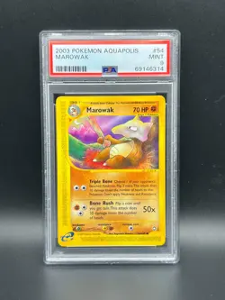 Pokemon PSA 9 MINT Marowak 54/147 Aquapolis Non-Holo 2003 E Reader S#6314 - Image 1