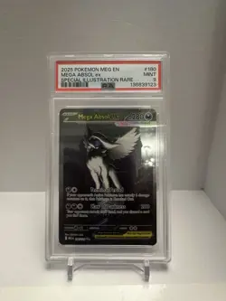 2025 POKEMON MEG EN-MEGA EVOLUTION SPECIAL ILLUSTRATION RARE MEGA ABSOL EX PSA 9 - Image 1