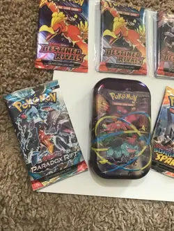 Pokemon TCG Mega Evolutions Mega Heros Mini Tin Venusaur & Five S&V Packs - Image 4