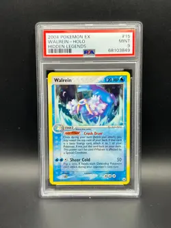 Pokemon PSA 9 MINT Walrein 15/101 EX Hidden Legends Holofoil 2004 S#3849 - Image 1