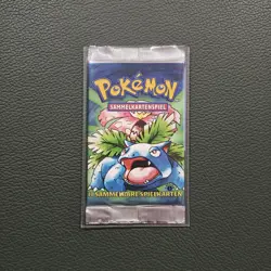 1st Edition Pokemon Base Set Booster Pack (Venusaur Artwork) German NEW SEALED - Image 1