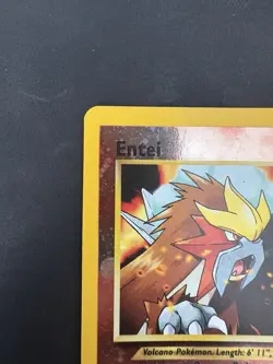 Pokemon Vintage Reverse Holo Promo Entei WoTC Black Star - Image 2