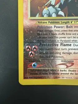 Pokemon Vintage Reverse Holo Promo Entei WoTC Black Star - Image 5