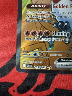 Ethan's Ho-Oh ex 209/182 Pokemon TCG SV10: Destined Rivals NM ++ - Image 4