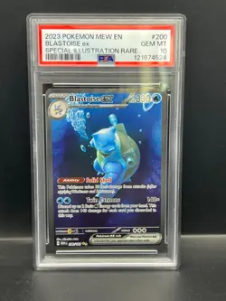 Pokemon PSA 10 GEM MT Blastoise ex 200/165 Special Illustration Rare Holo S#4524 - Image 1