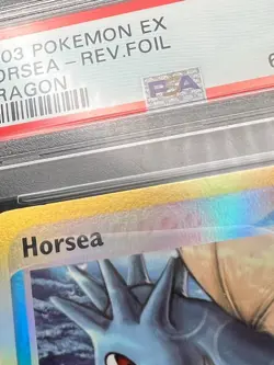 Pokemon PSA 10 GEM MT Horsea 58/97 EX Dragon Rev Holo 2003 E Reader S#9841 - Image 5