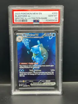 Pokemon PSA 10 GEM MT Blastoise ex 200/165 Special Illustration Rare Holo S#5636 - Image 1