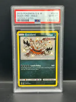 Pokemon PSA 10 GEM MT Guzzlord SV26/SV94 Hidden Fates Holofoil 2019 S#9935 - Image 1