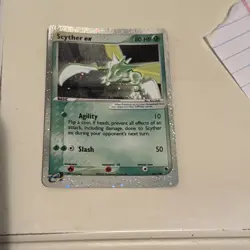 Pokemon Scyther Ex 102/109 Holo Ultra Rare Ruby & Sapphire Pokemon Vintage MP+ - Image 1