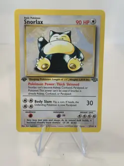Snorlax 27/64 1st Edition Jungle Non-Holo - NM - Vintage Pokemon - Image 1