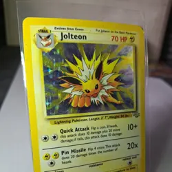 Pokemon TCG Jolteon Jungle 4/64 Holo Unlimited Holo Rare WOTC MP-HP - Image 2