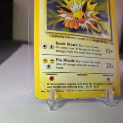 Pokemon TCG Jolteon Jungle 4/64 Holo Unlimited Holo Rare WOTC MP-HP - Image 3