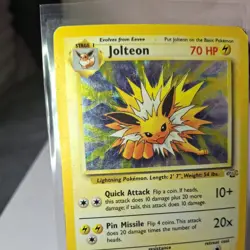 Pokemon TCG Jolteon Jungle 4/64 Holo Unlimited Holo Rare WOTC MP-HP - Image 4