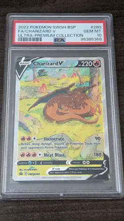 CHARIZARD V 2022 Pokemon #SWSH260 PSA 10 GEM MINT Ultra Premium Coll PROMO - Image 1