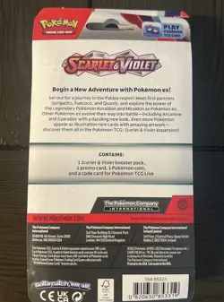Pokemon Scarlet and Violet Booster Pack Blister - Spidops Promo✨- New Sealed 820650853319 - Image 3