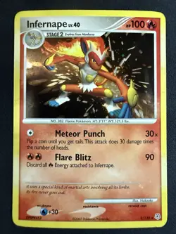 Infernape 5/130 Pokemon Diamond & Pearl Holo MP - Image 1