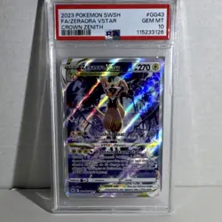 Pokemon Zeraora VSTAR Crown Zenith GG43/GG70 English 2023 Holo Ultra Rare PSA 10 - Image 1