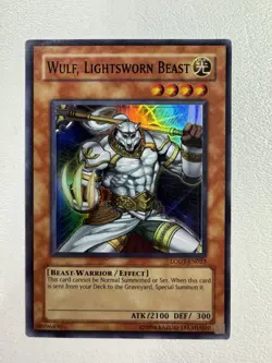 Wulf, Lightsworn Beast [LODT-EN023] LP Super Rare Unlimited Yugioh - Image 1